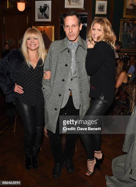 Jo Wood, Marlon Richards and Alexandra Richards attend the Polo Bear Holiday Dinner hosted by Polo Ralph Lauren and Alexandra Richards at Ralph's...