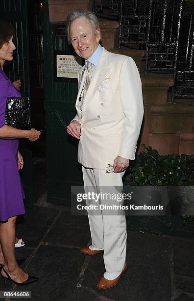 Author Tom Wolfe attends the "Gonzo: The Life and Work of Dr. Hunter S. Thompson" New York Premiere on June 25, 2008 at The Waverly Inn in New York.