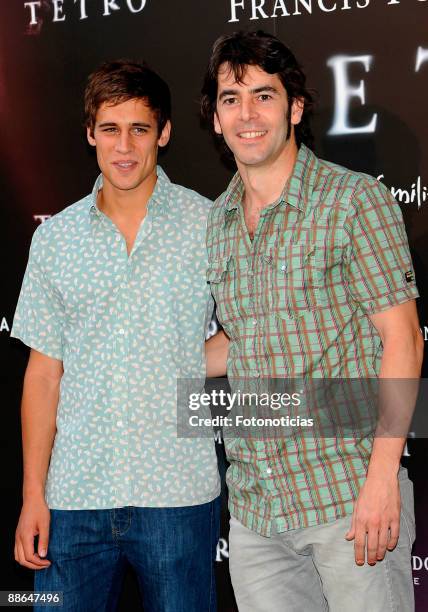 Actors Martin Rivas and Eduardo Noeriega attend "Tetro" premiere, at the Academia de Cine, on June 23, 2009 in Madrid, Spain.