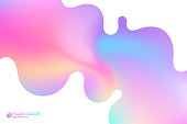 Abstract wavy background. Iridescent background
