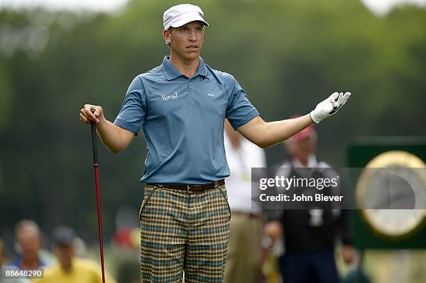 Ricky Barnes reacting to shot during Sunday play at Bethpage Black. Farmingdale, NY 6/21/2009 CREDIT: John Biever