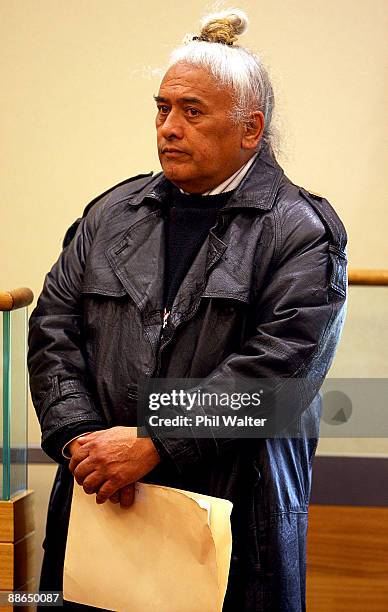Defendant Gerrard Otimi appears in court on charges of deception at Manukau District Court on June 24, 2009 in Auckland, New Zealand. Otimi is...