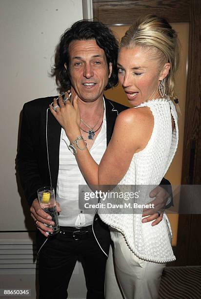 Jewellery designer Stephen Webster and socialite Tamara Beckwith attend the Stephen Webster Flagship Store Preview - Party on June 23, 2009 in...