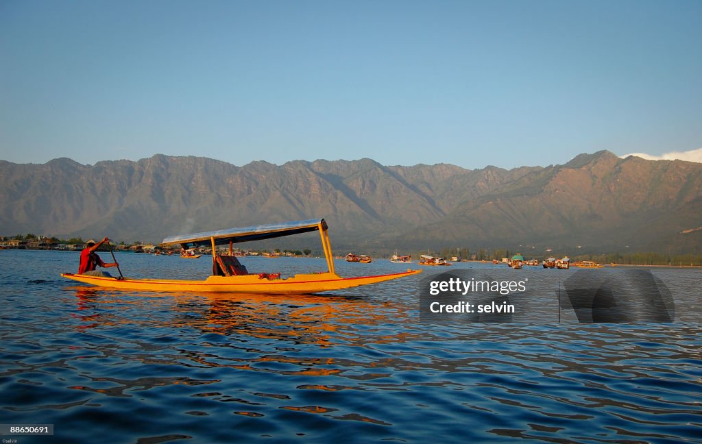 Shikara on Dal lake