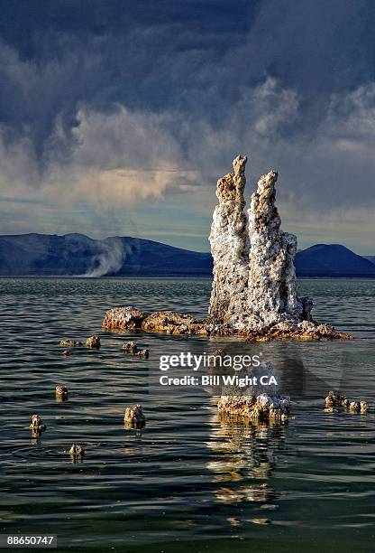 mono lake afternoon storm - mono lake stock pictures, royalty-free photos & images