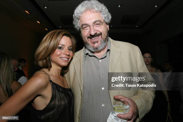 Susanna Homan and Harold Ramis attends the Michigan Avenue Magazine Party at the Wit Hotel to celebrate the movie movie Year One June 23, 2009 in...