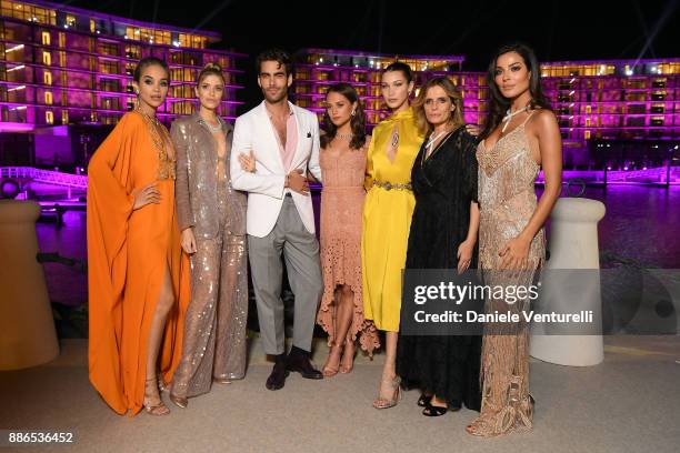 Jasmine Sanders, Lena Perminova, Jon Kortajarena, Alicia Vikander, Bella Hadid, Isabella Ferrari and Nadine Nassib Njeim attend Grand Opening Bulgari...