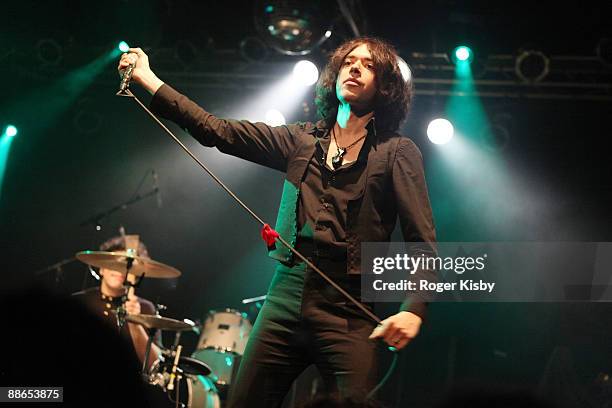 Lillian Berlin of The Living Things performs onstage as part of the NYLON Summer Music Tour at Highline Ballroom on June 23, 2009 in New York City.