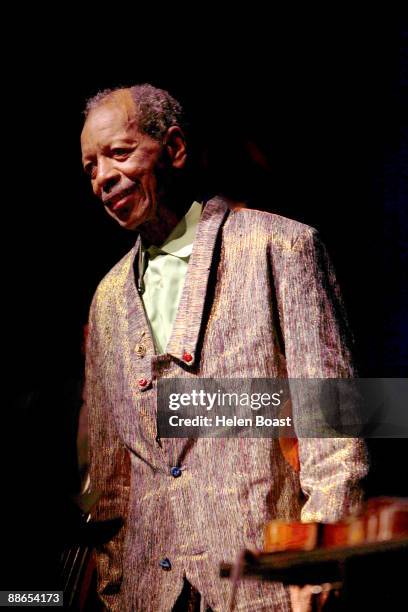 Ornette Coleman performs on stage at the Royal Festival Hall on June 19, 2009 in London, England.