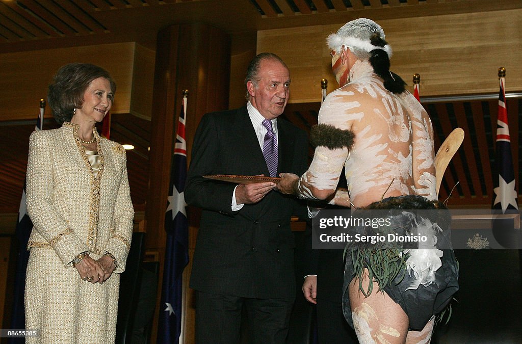 King & Queen Of Spain Visit Australia - Day 1