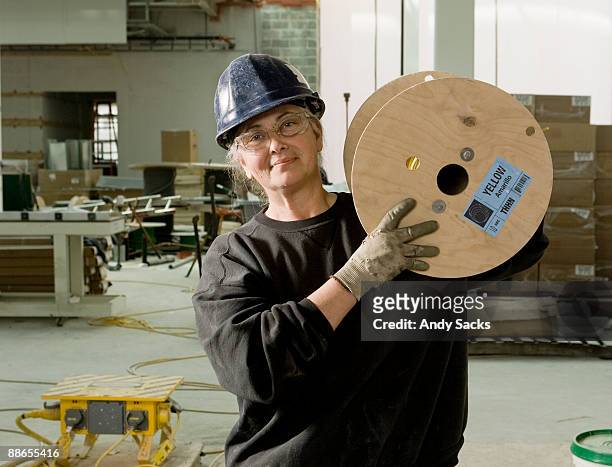 construction worker on job site - ann arbor mi stock pictures, royalty-free photos & images