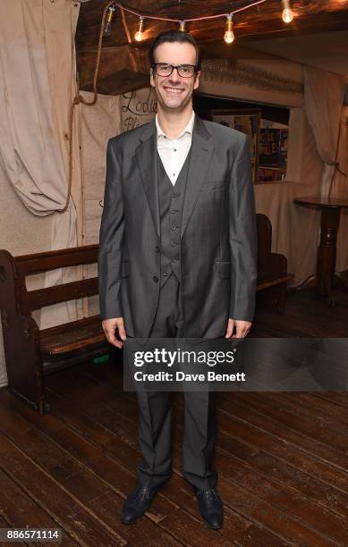 Marcus Brigstocke attends the press night performance of "Barnum" at the Menier Chocolate Factory on December 5, 2017 in London, England.