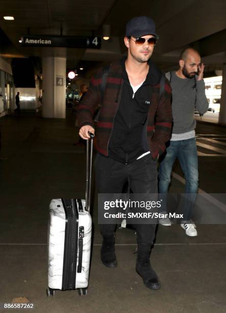 Actor Taylor Lautner is seen on December 5, 2017 in Los Angeles, CA.