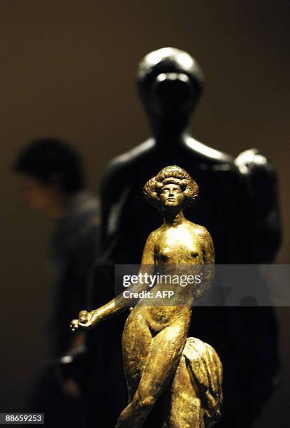 View of Emile-Antoine Bourdelle sculpture "The fruit" taken at the exhibit "Forgetting Rodin? Sculpture in Paris 1905-1914" at Madrid's Mapfre...