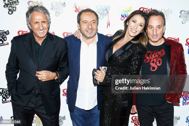 Richard Anconina, Patrick Timsit, Sabrina Salerno and guest attend "Stars 80, La Suite" Paris Premiere at L'Olympia on December 5, 2017 in Paris,...
