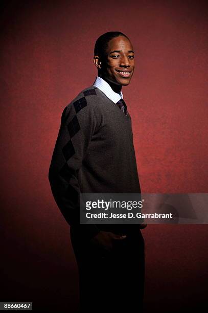 DeMar DeRozan, NBA Draft prospect, poses for a portrait during media availability for the 2009 NBA Draft at The Westin Hotel in Times Square on June...