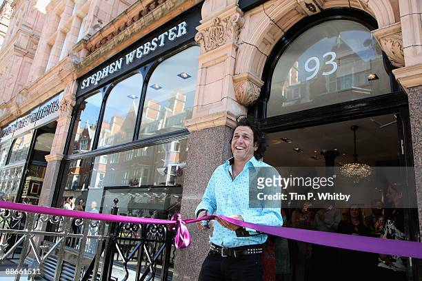 Jewellery designer Stephen Webster officially opens the Stephen Webster flagship store, Mount Street on June 24, 2009 in London, England.