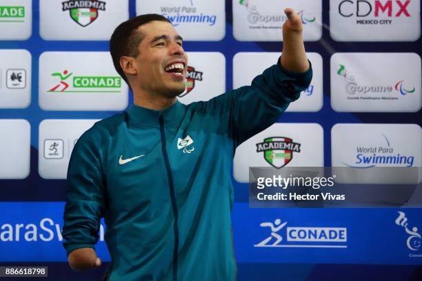 Daniel Dias of Brazil celebrates after winning the Men's 50m Freestyle S5 Final during day 4 of the Para Swimming World Championship Mexico City 2017...