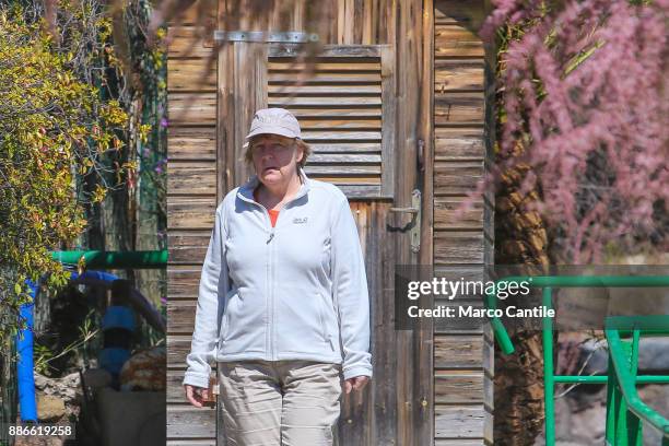 German Chancellor Angela Merkel, during the Easter holidays on the island of Ischia.