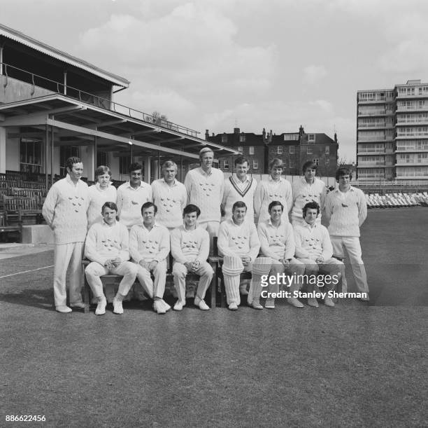 Sussex County Cricket Club, UK, 21st May 1971. Not in order: Les Lehnham, Alan Mansell, Uday Joshi, Peter Graves, Tony Greig, Roger Pridaux, Mike...