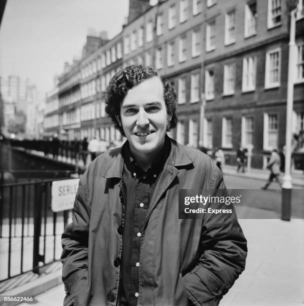 British labor party politician Peter Hain in London to start his trial for involvement in anti-apartheid movement and for his campaign against...