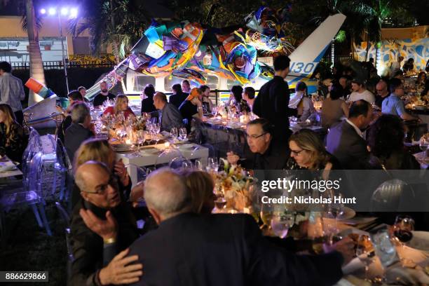 View of the dinner at Wynwood Walls Presents: humanKIND 2017 at Wynwood Walls on December 5, 2017 in Miami, Florida.