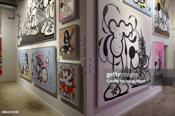 View of the Goldman Global Art Gallery at Wynwood Walls Presents: humanKIND 2017 at Wynwood Walls on December 5, 2017 in Miami, Florida.