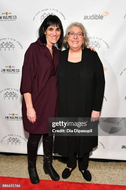 Leigh Silverman and Jayne Houdyshell attend the 2017 New York Stage & Film Winter Gala at Pier Sixty at Chelsea Piers on December 5, 2017 in New York...