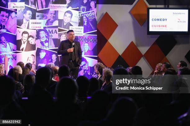 Comedian George Lopez performs onstage during the Scleroderma Research Foundation's 30th Anniversary Cool Comedy - Hot Cuisine at Caroline's Comedy...