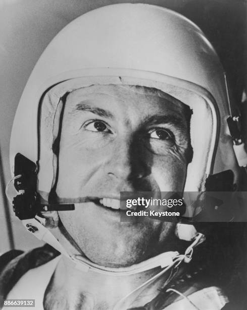 Captain James A. Lovell Jr. Of the US Navy, the pilot of the Gemini 7 space mission, December 1965.