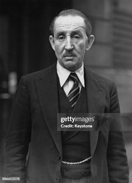 Sir Basil Brooke, 5th Baronet and later 1st Viscount Brookeborough , the Prime Minister of Northern Ireland, circa 1945.