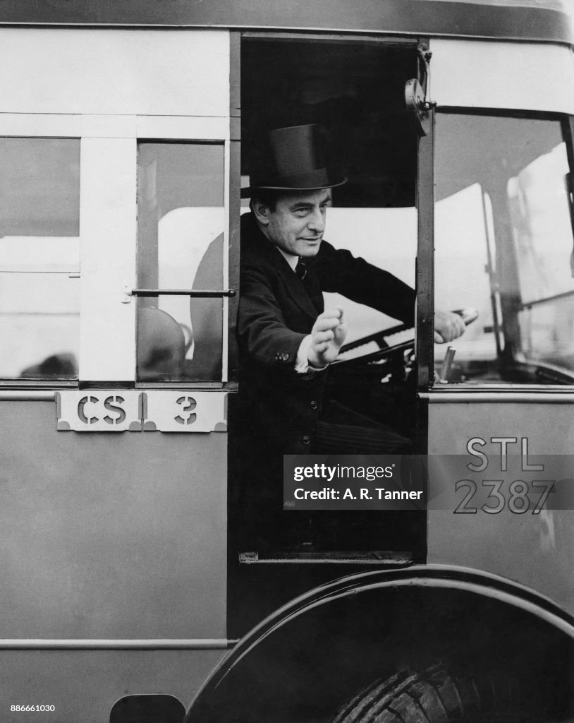 Leslie Burgin At The Wheel