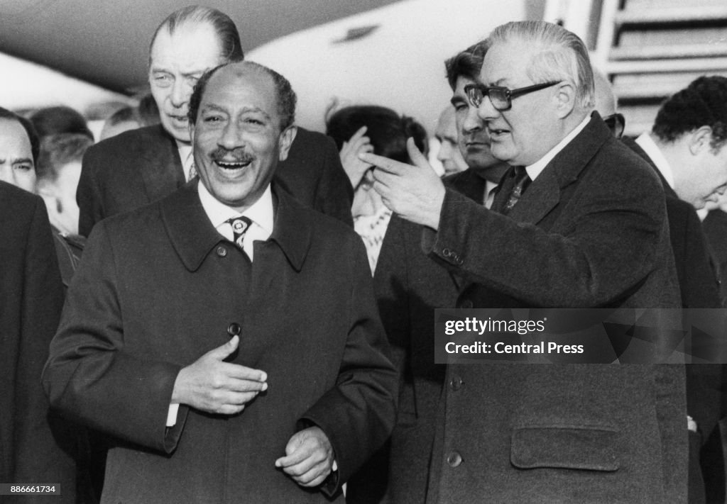 Jim Callaghan And Anwar Sadat