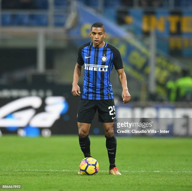Dalbert Henrique Chagas Estevão of FC Internazionale in action during the Serie A match between FC Internazionale and AC Chievo Verona at Stadio...