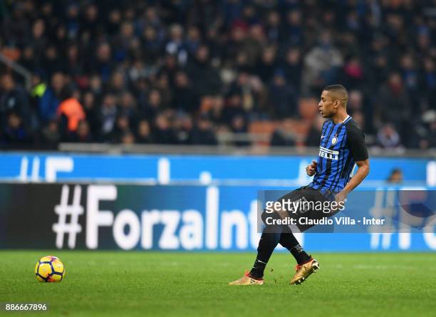 Dalbert Henrique Chagas Estevão of FC Internazionale in action during the Serie A match between FC Internazionale and AC Chievo Verona at Stadio...