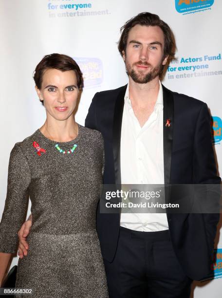 Naomi Wilding and Tarquin Wilding attend The Actors Fund's 2017 Looking Ahead Awards honoring the youth cast of NBC's "This Is Us" at Taglyan Complex...