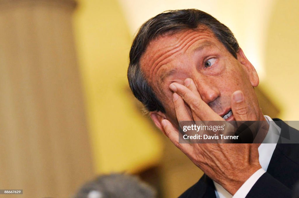 South Carolina Gov. Mark Sanford Returns To Capitol After Unexplained Trip