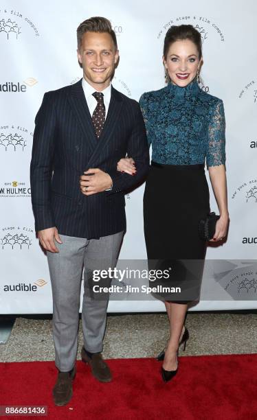 Nathan Johnson and actress Laura Osnes attend the 2017 New York Stage and Film Winter Gala at Pier Sixty at Chelsea Piers on December 5, 2017 in New...