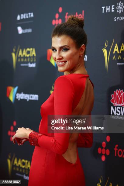 Erin Holland attends the 7th AACTA Awards Presented by Foxtel | Ceremony at The Star on December 6, 2017 in Sydney, Australia.