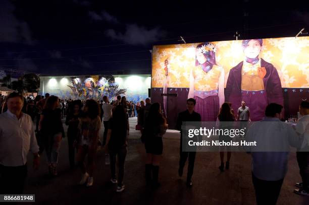 Guests attend Wynwood Walls Presents: humanKIND 2017 at Wynwood Walls on December 5, 2017 in Miami, Florida.