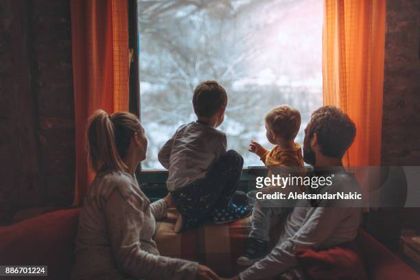 first snow - cosy stock pictures, royalty-free photos & images