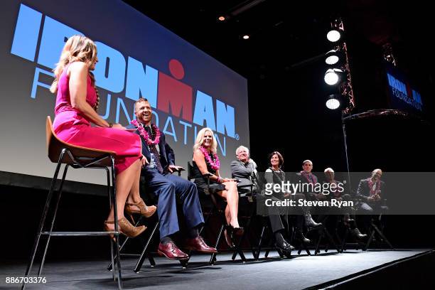 Shannon Spake, Mike Ergo, Kathleen McCartney, Mike Levine, Sian Welch, Andy Potts, Heather Jackson and Patrick Lange lead a Q&A session during the...