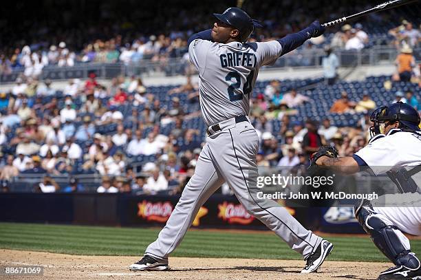 Seattle Mariners Ken Griffey Jr. In action, at bat vs San Diego Padres. San Diego, CA 6/18/2009 CREDIT: John W. McDonough