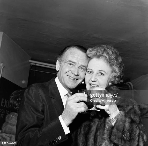 John Mills and Mary Hayley Bell appeared on the 'celebrity spot' on the Palladium show. Today is their silver wedding anniversary, 16th January 1966.