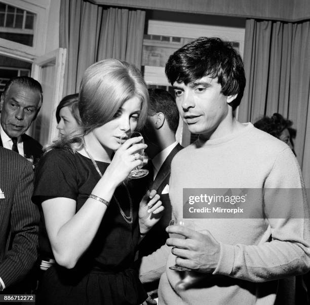 Photographer David Bailey, 27 years old, marries French actress Catherine Deneuve, aged 21 years, at St Pancras Registry Office, 18th August 1965.