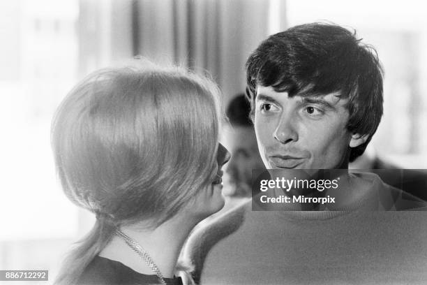 Photographer David Bailey, 27 years old, marries French actress Catherine Deneuve, aged 21 years, at St Pancras Registry Office, 18th August 1965.