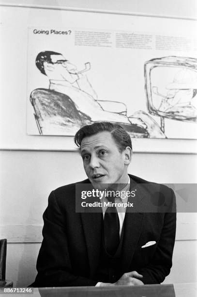 David Attenborough is to be the new controller of BBC2, he is pictured at a press conference at the BBC in Cavendish Place, 4th March 1965.