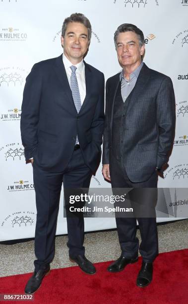 Actors Jon Tenney and Peter Gallagher attend the 2017 New York Stage and Film Winter Gala at Pier Sixty at Chelsea Piers on December 5, 2017 in New...