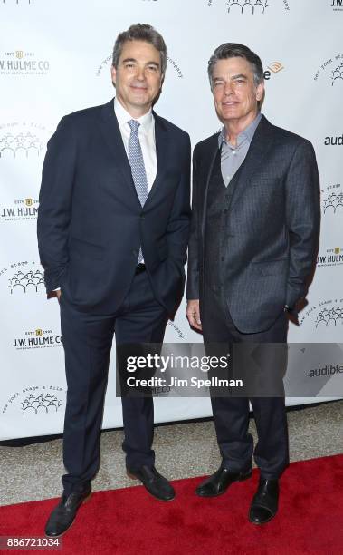 Actors Jon Tenney and Peter Gallagher attend the 2017 New York Stage and Film Winter Gala at Pier Sixty at Chelsea Piers on December 5, 2017 in New...