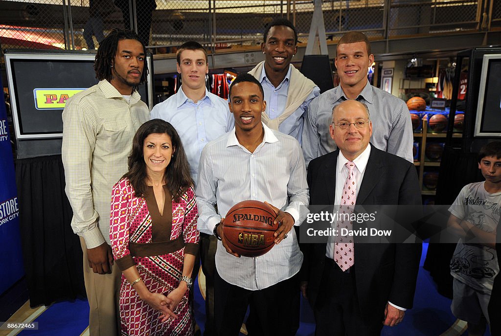 Panini America Exclusive Rookie Announcement Press Conference at the NBA Store